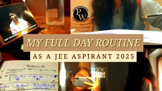 JEE ASPIRANT🔥2025**Study Vlog ft.Physics Wallah🤍Class 11th| 12hours+🤕Study