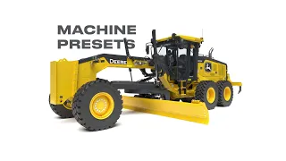 Simplify Operation with Machine Presets | John Deere Motor Graders