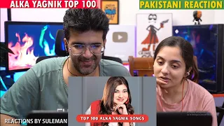Pakistani Couple Reacts To Top 100 Alka Yagnik Songs