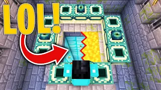 Encontramos una SALA SECRETA en el PORTAL AL END de MINECRAFT! 😱