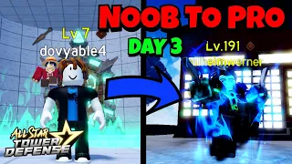 ASTD Noob to Pro Day 3 World 2 | All Star Tower Defense Roblox