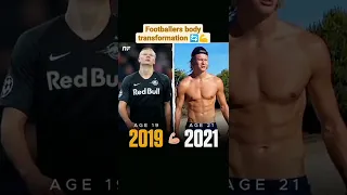 Footballers body transformation 🔄💪 #shorts