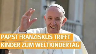 Treffen von Papst Franziskus mit Kindern anlässlich des Weltkindertages. (zeitversetzt) - 25.05.2024