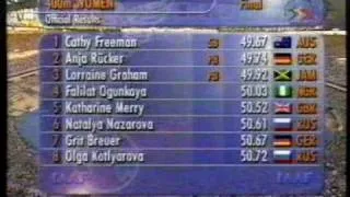 1999 IAAF World Athletics Championships - Women's 400m Final