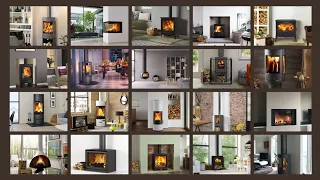 50 modern wood burning stove design // contemporary fire place ideas #decorlife #woodburningstove