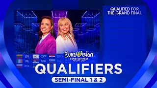 Eurovision 2024: QUALIFIERS ANNOUNCEMENT (Semi-Final 1 & 2)