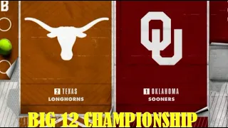 Big 12 Softball Championship, Oklahoma vs Texas