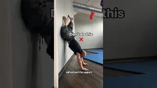 Chest to wall handstand beginner tip ￼