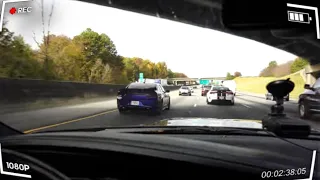 HELLCAT & SCATPACKS CUTTING UP IN ATLANTA RUSH HOUR TRAFFIC #hellcat  #cuttingupintraffic #scatpack