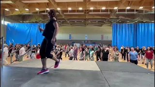 Mercy  --  LIne Dance Demonstration with Maggie Gallagher in France