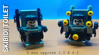 lego skibidi toilet | assemble lego g man upgrade