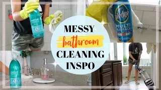 CLEAN WITH ME + BATHROOM CLEANING INSPO | MAJOR CLEANING MOTIVATION!