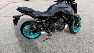 New Yamaha MT-07 2023 Cyan Strom - Ride Home From The Dealership