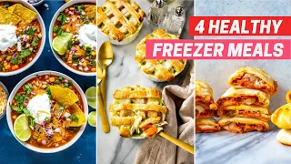 FREEZER MEALS FOR MEAL PREP BEGINNERS | 4 Easy and Healthy Freezer-Friendly Meals to Make Ahead