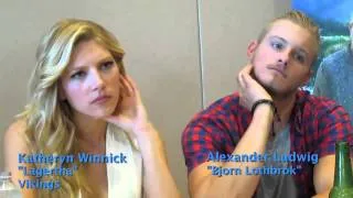 SDCC 2014: Katheryn Winnick "Lagertha" & Alexander Ludwig "Bjorn Lothbrok" from Vikings