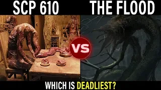 THE FLOOD vs. THE FLESH THAT HATES (SCP 610) -- Which is Deadlier? | SCP and Halo Lore