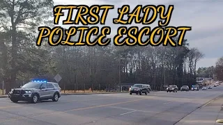 First Lady Passing Through West Columbia S.C. Jan 26, 2024