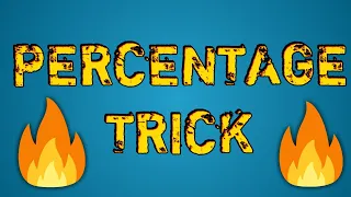 PERCENTAGE TRICK || MATHS TRICKS || PERCENT || #shorts