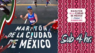 Maratón de la Ciudad de México 2022 - Mi recorrido cada 5K