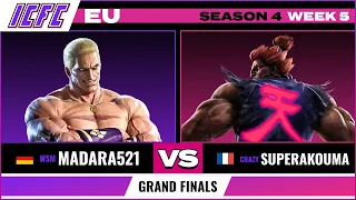 Madara521 (Geese) vs. SuperAkouma (Akuma) Grand Finals - ICFC EU Tekken 7 Season 4 Week 5