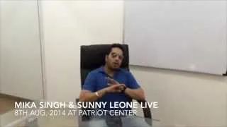 MIKA SINGH & SUNNY LEONE PERSONAL MESSAGE FOR WASHINGTON DC AUDIENCE