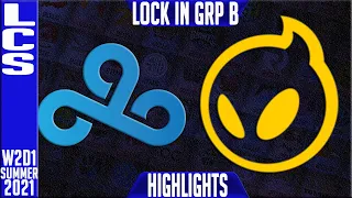 C9 vs DIG Highlights | LCS Spring 2021 W2D1 Group B Lock In | Cloud 9 vs Dignitas