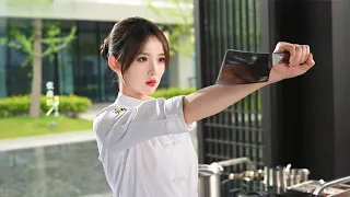 New romantic Chinese drama . Girl become chef at her friend restaurant to defend him