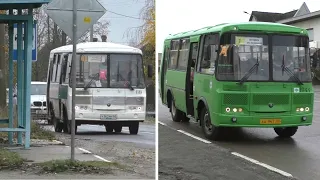 Опочка. Городские автобусы – поездка на новом ПАЗ Вектор NEXT. Прогулка по городу