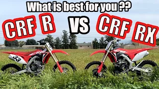 CRF250RX VS  CRF250R