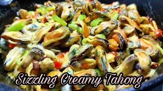 LUTO NG TAHONG NA UULIT-ULITIN MO SA SARAP AT LINAMNAM! SIZZLING CREAMY TAHONG RECIPE