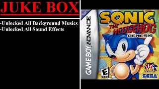 Sonic the Hedgehog Genesis [USA] (Game Boy Advance) - (Juke Box - Unlocked All BGM and SE)