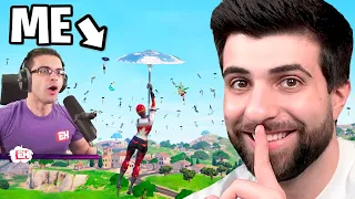 I Went UNDERCOVER in Nick Eh 30's Fortnite Tournament!