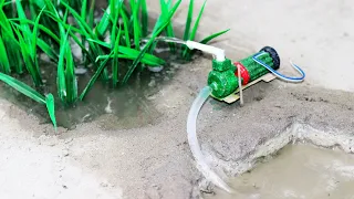 DIY Mini Motor Water Pump Science Project | Motor Water Pump | Farming Project | DIY Tractor