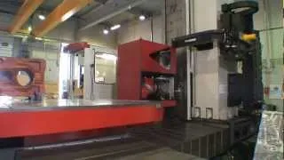 Automatic Milling Head & Tool Exchange With FERMAT's Table Type Horizontal Boring Mill WFT 13 CNC
