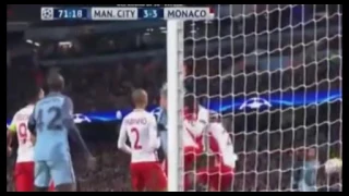 Манчестер Сити – Монако. Лига чемпионов.  гол Агуэро 3:3.