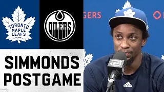 Wayne Simmonds Post Game | Toronto Maple Leafs @ Edmonton Oilers - December 14, 2021