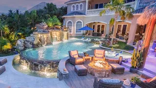 Insane Pool with Grottos, Waterfalls, Lush Tropical Foliage, Sea Breezes and Bay Views!