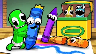 ¡LOS RAINBOW FRIENDS SON CRAYONES!