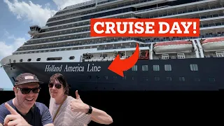 We Boarded a Cruise to the Caribbean | Holland America Nieuw Amsterdam Embarkation Day