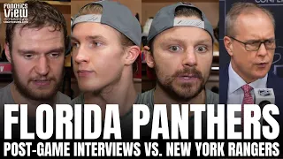 Sam Reinhart, Aleksander Barkov, Anton Lundell & Paul Maurice on Florida GM3 OT Loss vs. NY Rangers