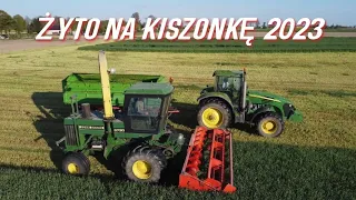 🔥Koszenie Żyta na Kiszonke 2023🔥Zestaw Jeleni w Akcji🔥John Deere 5730 i John Deere 7720🔥