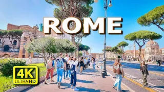 Rome Unveiled | 4K Walking Tour of the Eternal City (1 Hour 28 Min) 🇮🇹🌆🚶‍♂️