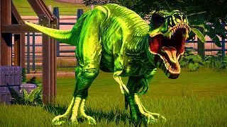 NEW 1 HOUR DINOSAURS BATTLEGROUND T REX vs SPINOSAURUS - Jurassic World Evolution Dinosaurs Fighting