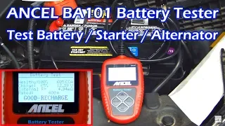 ANCEL BA101 Car Battery Tester + Starter & Alternator Tester