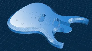 Making A 3D Model Of A Six String Multi Scale Guitar Body Part 2