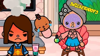 Abandoned BABY Part 8 |  The Mean Babysitter | Snicker Hoops Toca Life World Stories with Voice