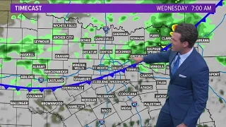 DFW weather: Rain, storm chances increase overnight and Wednesday