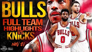 DeMar DeRozan, Zach LaVine x Bulls Tie Season Series vs Knicks | Nov 21, 2021 | FreeDawkins