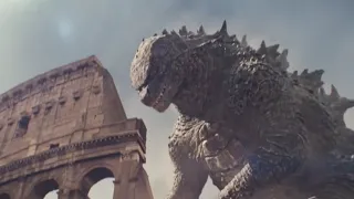 *NEW GODZILLA X KONG SCENE! Godzilla in Rome (Japanese Trailer)