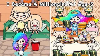 I Became A Millionaire At Age Five 🤩🤑💰 | Sad Story | Toca Life World | Toca Boca | Toca Story